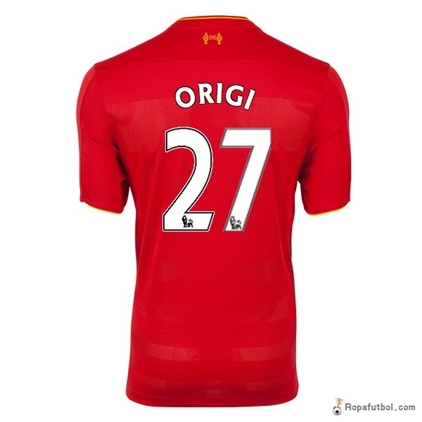 Camiseta Liverpool Replica Primera Ropa Origi 2016/17 Rojo